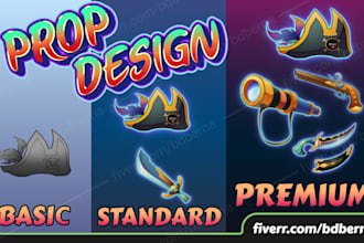 design 2d props and icons for your game