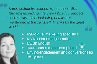 create a customer case study highlighting your b2b success