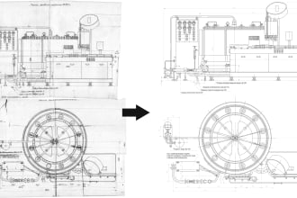 convert your scanned drawings and sketches to autocad