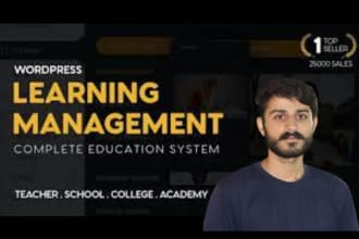 create wordpress lms website with wplms