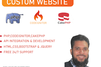 be your web app developer in PHP, codeigniter, cakephp