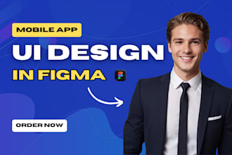 do mobile app design, figma app design, and prototype