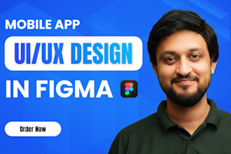 do mobile app design, figma app design, and prototype