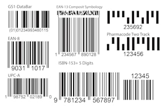 create barcodes and price tags for products in 1 hour
