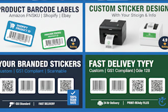 create barcode stickers, garment barcode, barcode labels