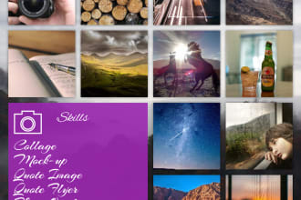 do custom visuals on creating collage, wallpapers, quotes