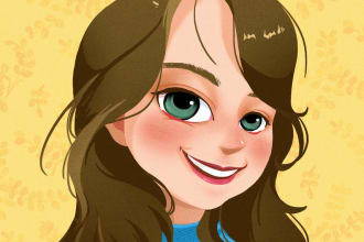 draw a disney style cartoon