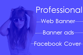 web banners for website, social media banners