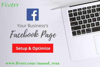 create, manage, error fix and publish facebook business page