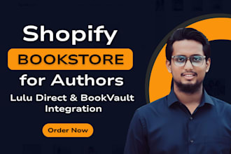 build a shopify bookstore for authors with lulu direct and bookvault integration