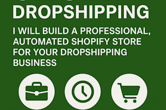 design a branded automated shopify dropshipping store that sells