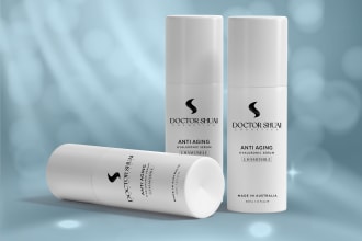 design cosmetic product branding label logo box packaging