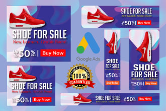 design awesome editable web banners, google ads, fb cover