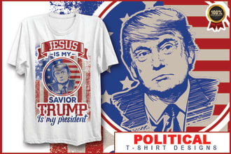 do political trump or anti trump tshirt designs for pod