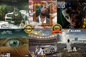 design an awesome unique album or single cover art