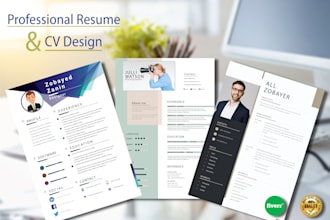 design custom cv, resume within 24 hour