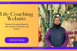 craft premium life coaching and consulting website with SEO