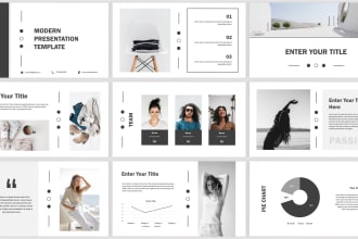 create clean and modern powerpoint presentation design