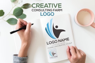 do creative consulting farm logo design