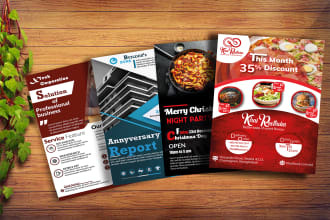 make attractive leaflet, flyer, brochure or poster for your business