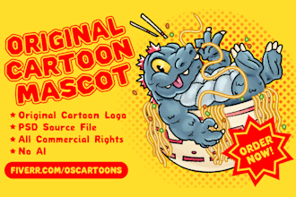 create a proffessional mascot logo or brand character
