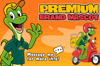 create a proffessional mascot logo or brand character