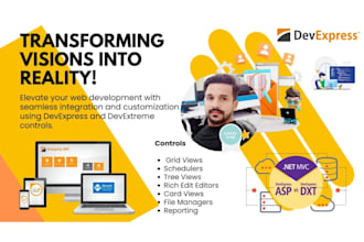 build apps with devexpress, devextreme, telerik and kendo UI