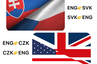 translate from english to czech or slovak and viceversa