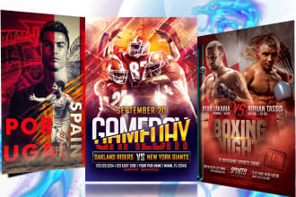 design an adorable sports flyer in few hours