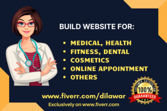 make a medical healthcare and fitness website on wordpress elementor