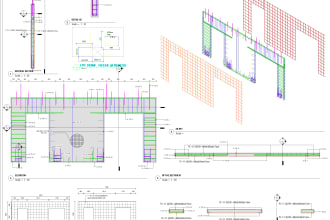 create 3d reinforced concrete shop drawing