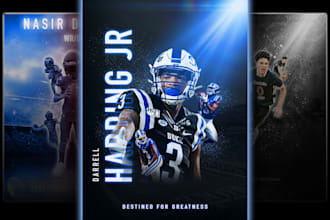 design a professional sports poster or graphic for you
