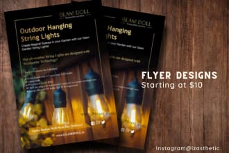 design product flyers or social media posts