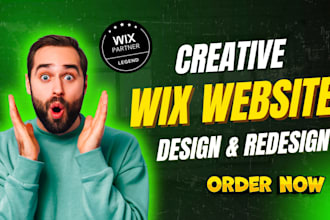do wix website design and redesign wix website or ecommerce