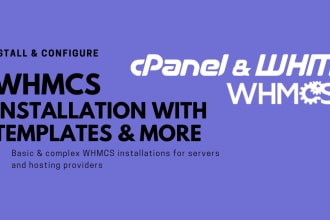 fully configure whmcs and whm