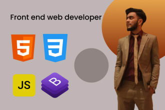 be your front end web developer and designer