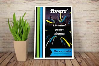 design creative poster or banner