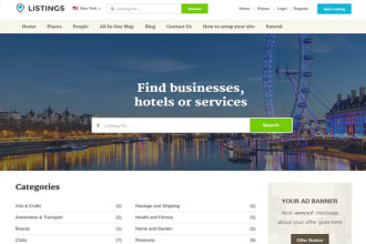create business directory listing wordpress website