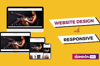 design responsive wordpress website using elementor pro