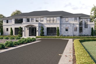 create a realistic architectural render