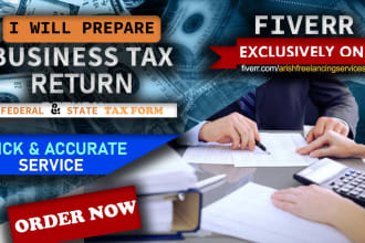 prepare business and individual tax returns and file