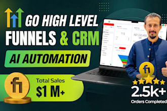 build your ghl landing page, sales funnel, and custom workflow