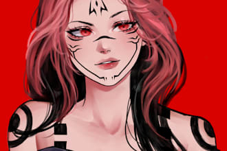 draw anime characters and fanarts