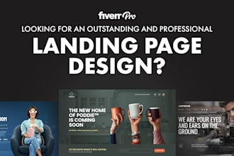 Review  design creative and converting landing page