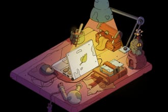 make 2d props, assets, object for your game