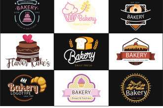 do modern restaurant, bakery, food, cafe, cake coffee logo