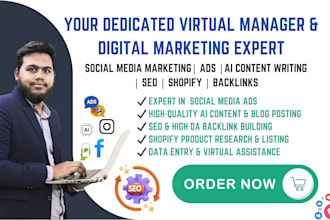 be your dedicated virtual manager or personal assistant