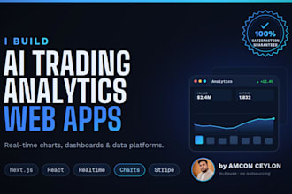 build an ai trading analytics web app and data dashboard platform