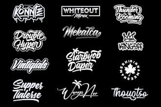 do typography hand lettering clothing brand urban streetwear t shirt logo design