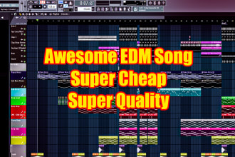 produce a full original edm, trap, hip hop, beats super fast